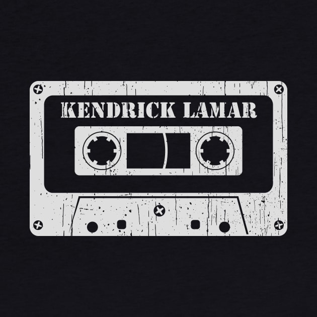 Kendrick Lamar - Vintage Cassette White by FeelgoodShirt